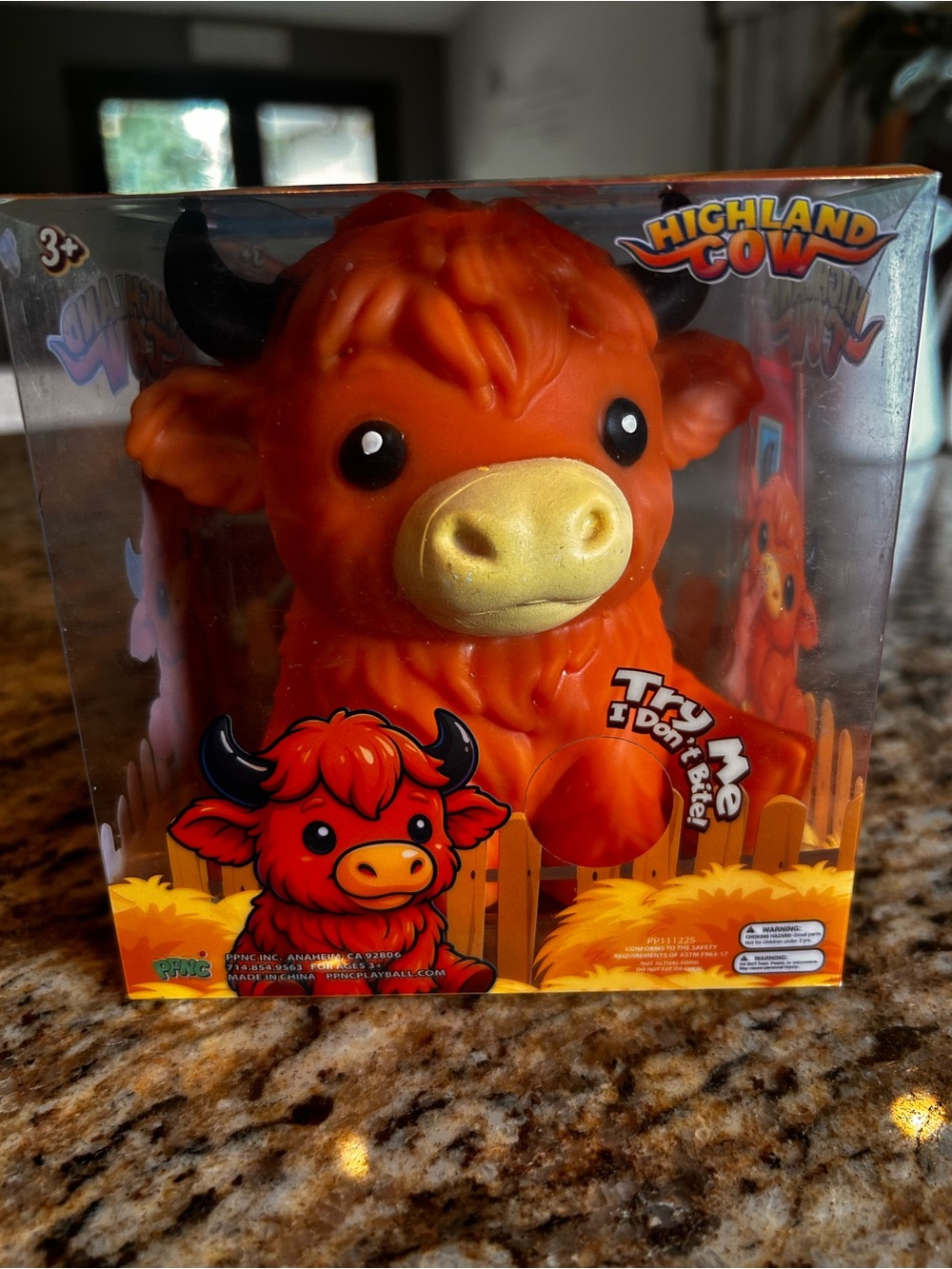 Highland Cow squishy toy. New.